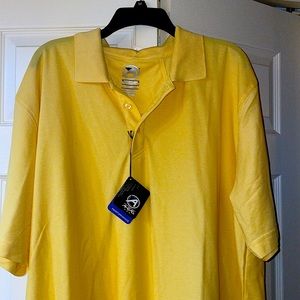 NWT yellow ahead  performance USA polo